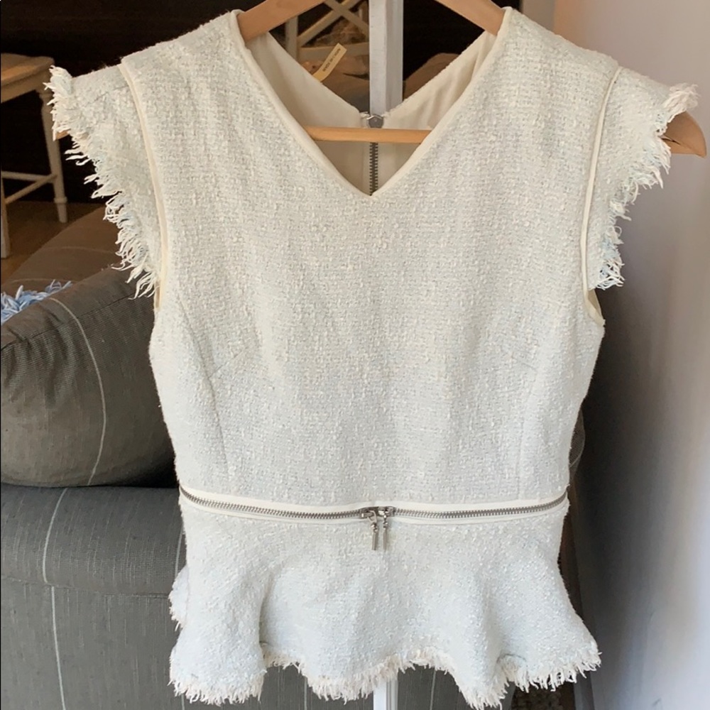 Rebecca Taylor size 0 tweed top